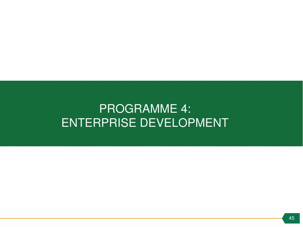 programme 4 enterprise development