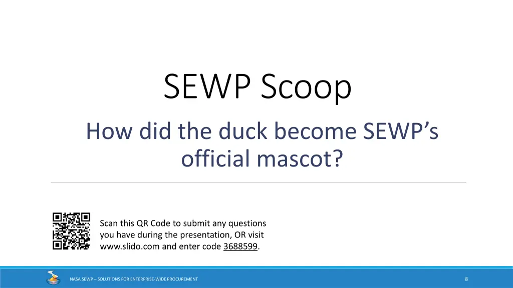 sewp scoop how did the duck become sewp