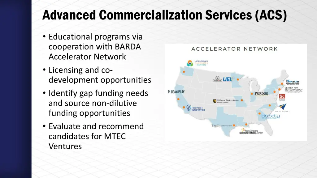 advanced commercialization services acs