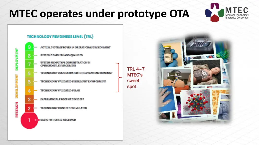 mtec operates under prototype ota