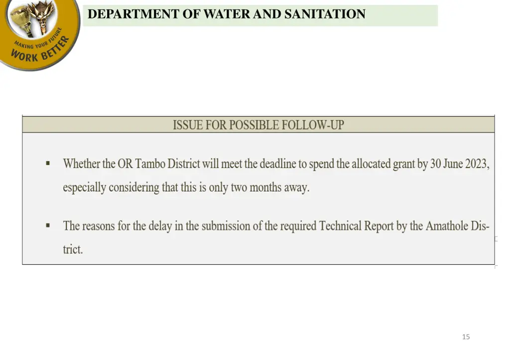 department of water and sanitation 4