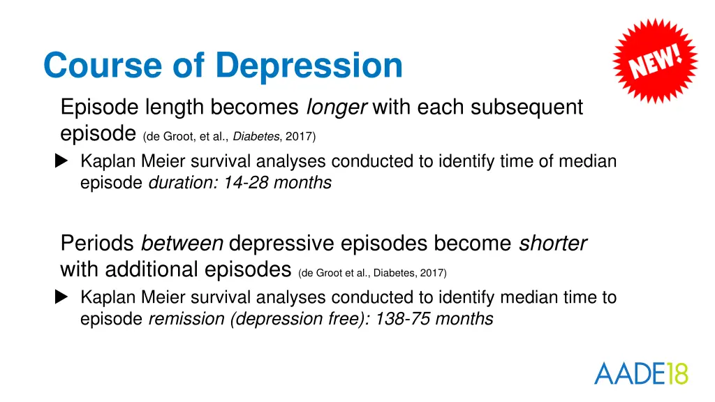 course of depression episode length becomes