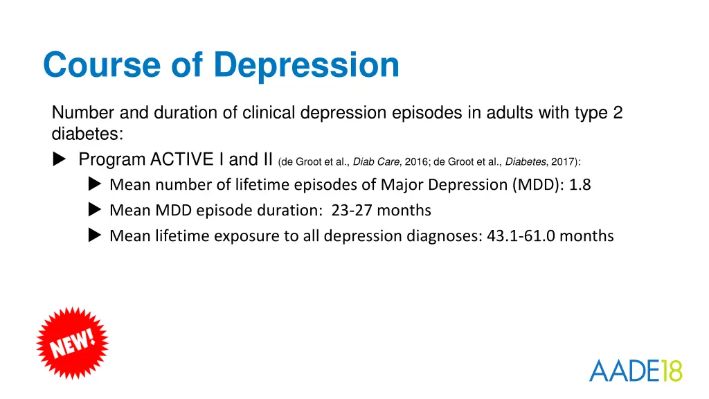 course of depression