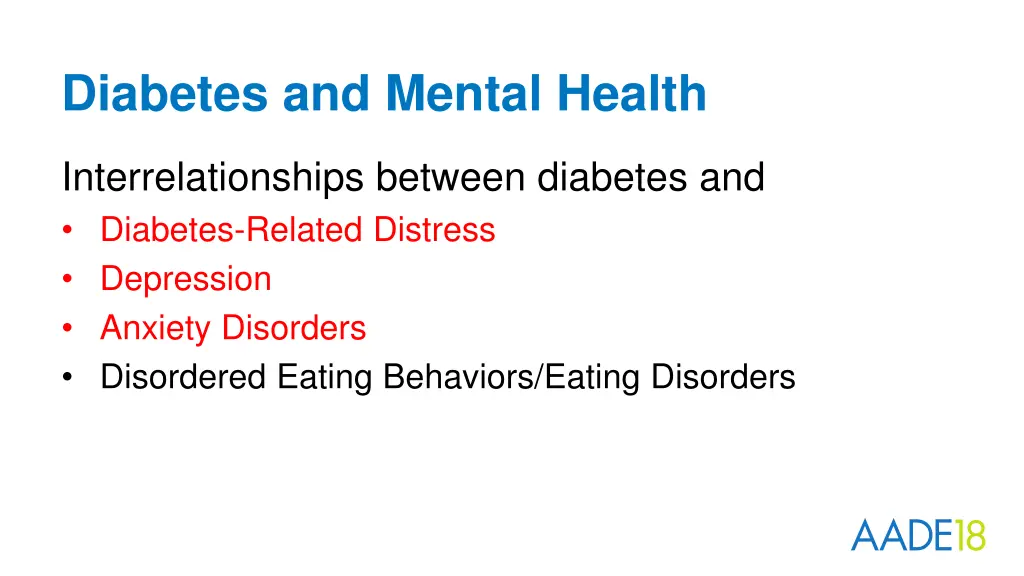 diabetes and mental health