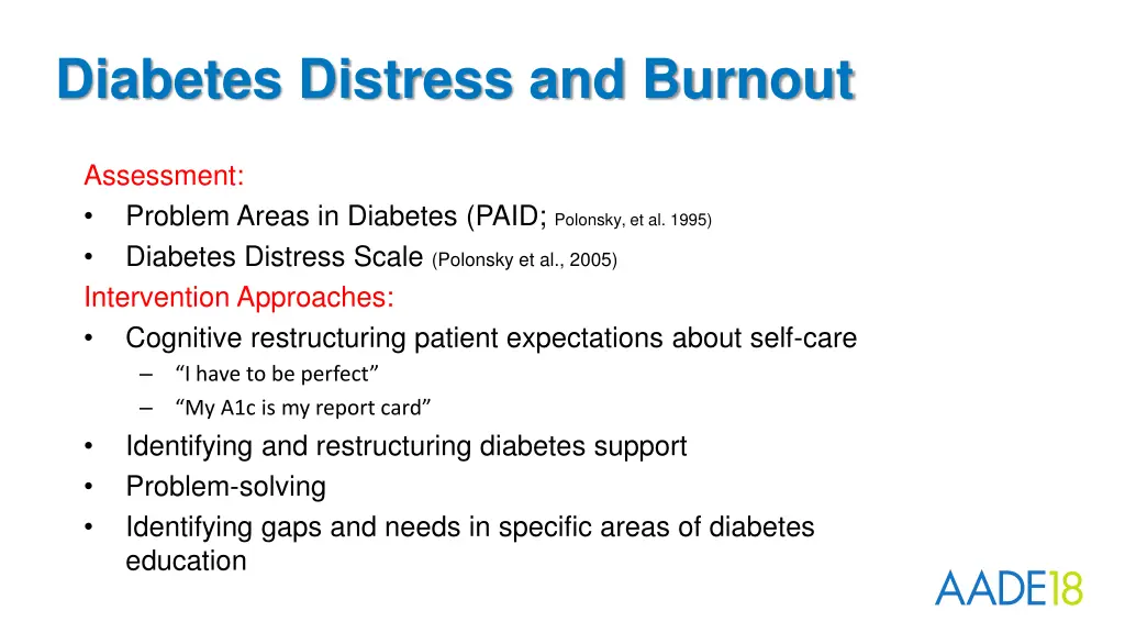 diabetes distress and burnout