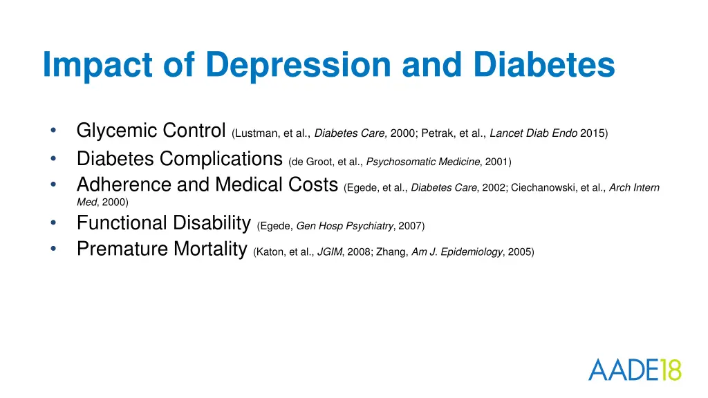 impact of depression and diabetes