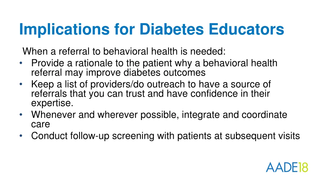 implications for diabetes educators 2