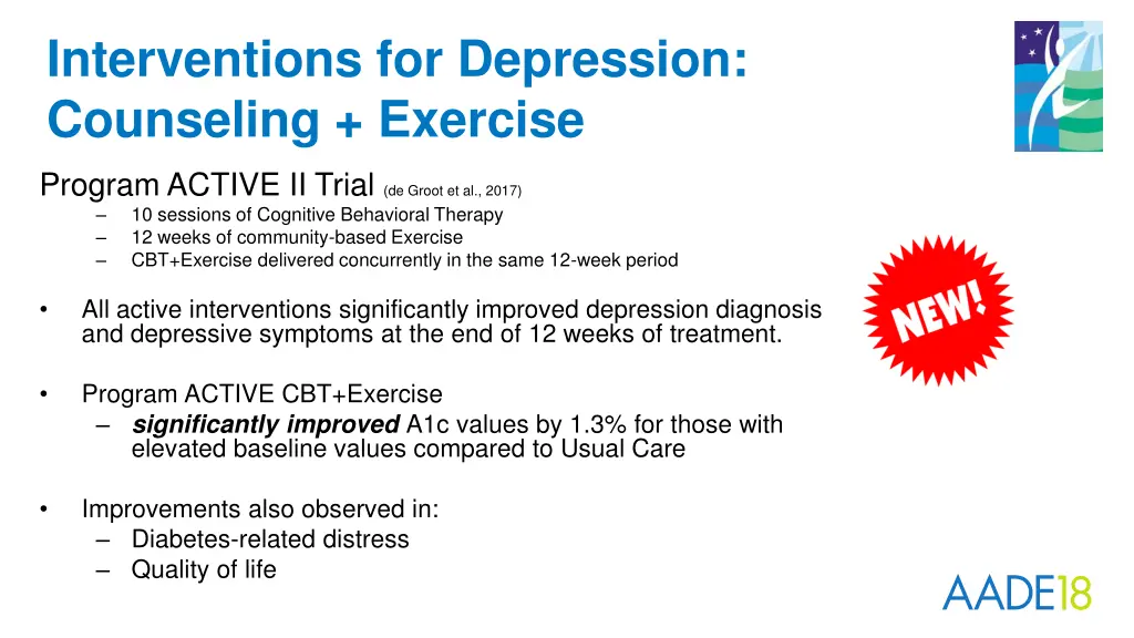 interventions for depression counseling exercise