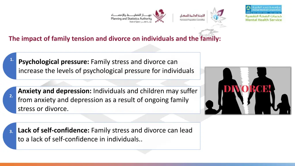 the impact of family tension and divorce