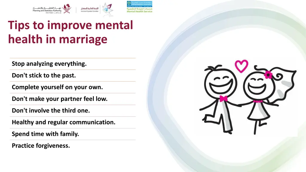 tips to improve mental health in marriage