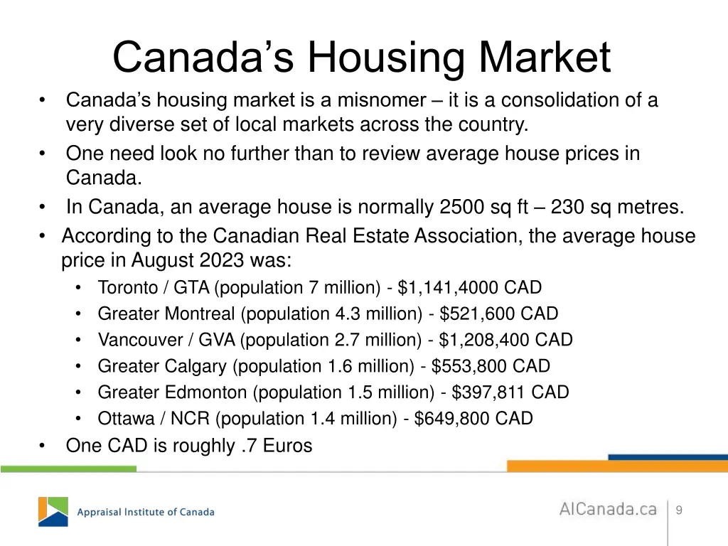 canada s housing market canada s housing market