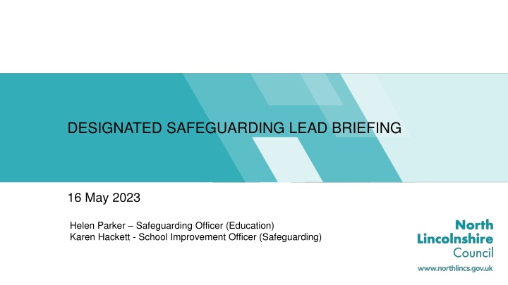 designated safeguarding lead briefing