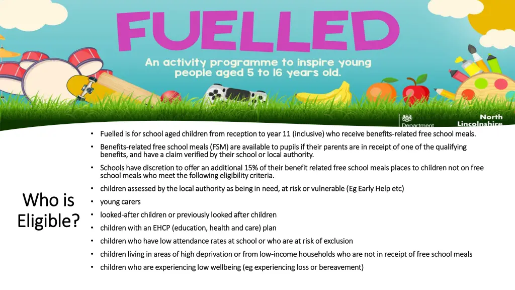 fuelled is for school aged children from