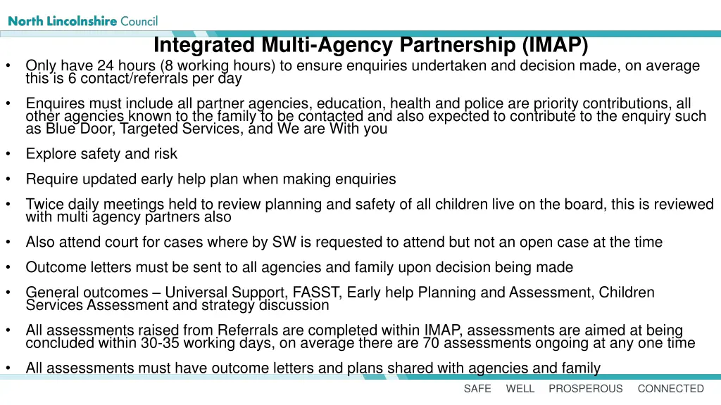 integrated multi agency partnership imap only