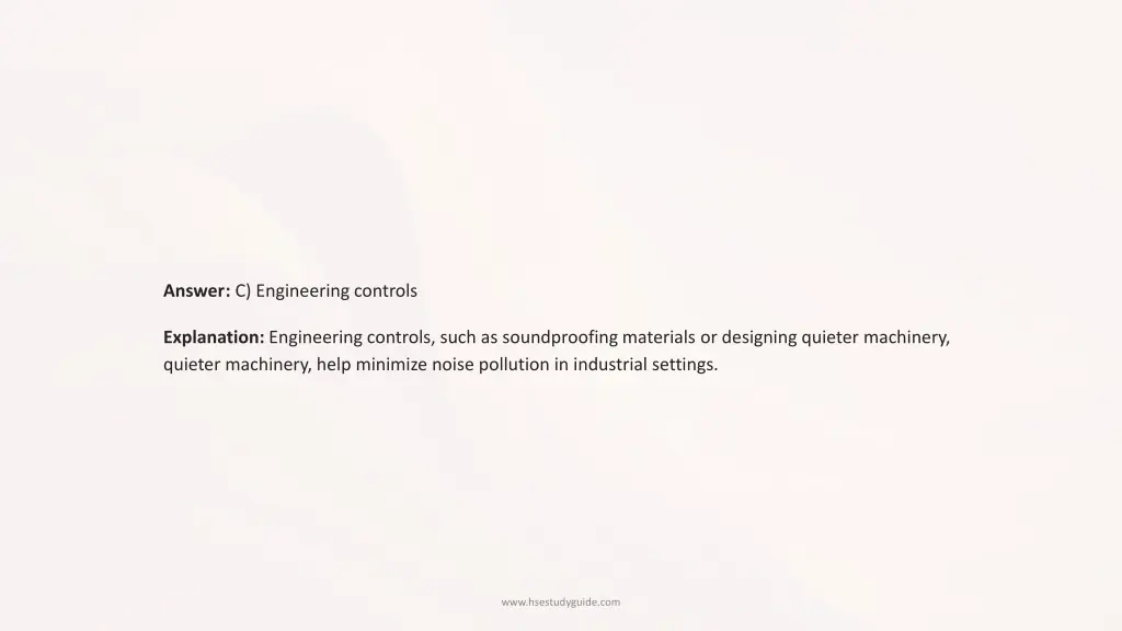 answer c engineering controls