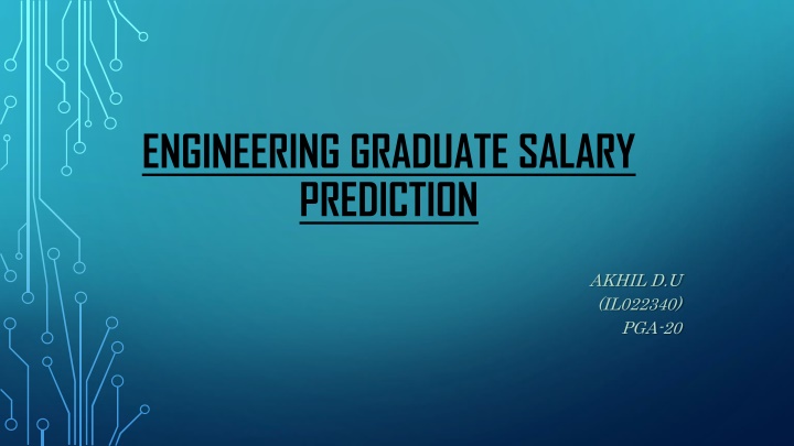 engineering graduate salary prediction