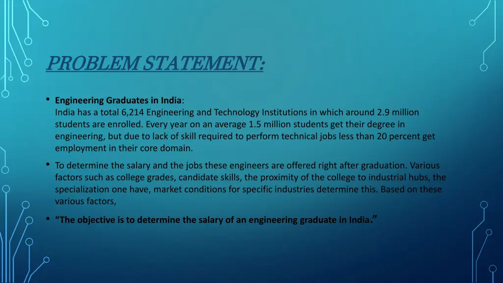 problem statement engineering graduates in india