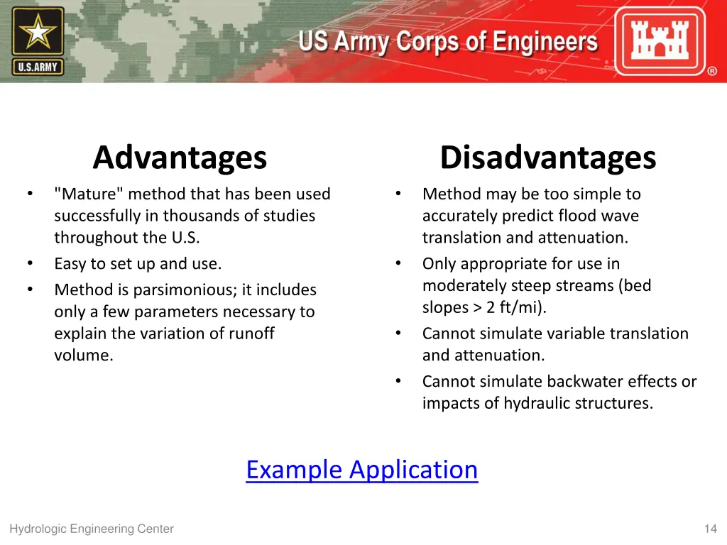 advantages mature method that has been used