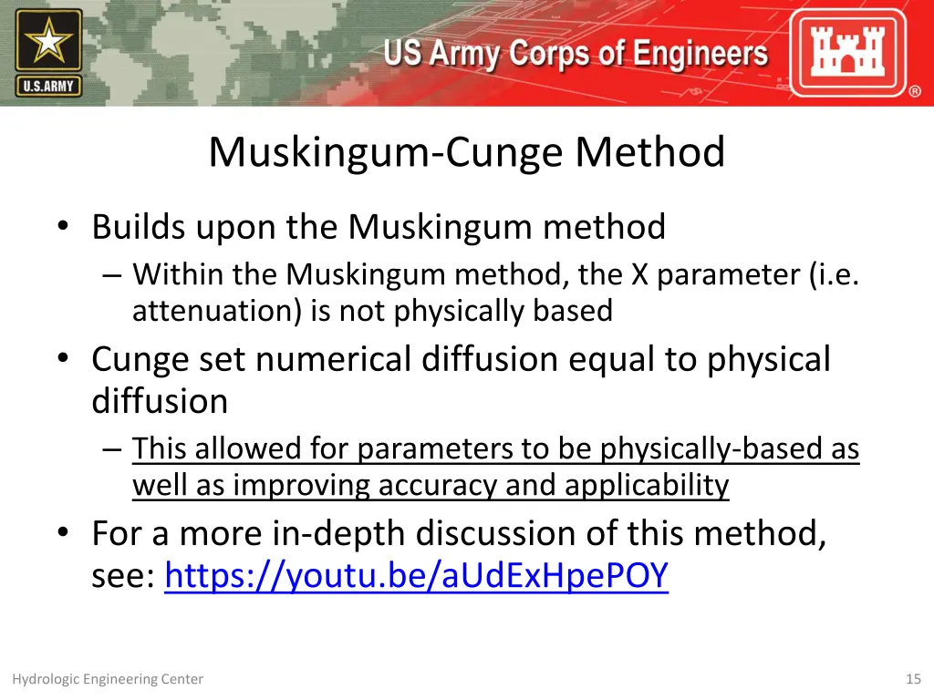 muskingum cunge method