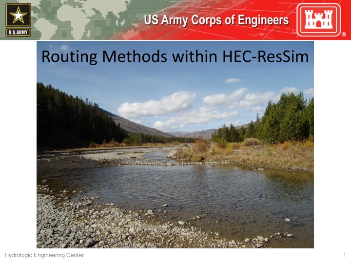 routing methods within hec ressim