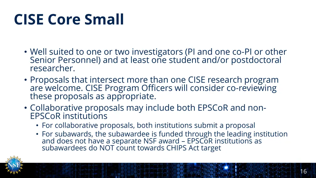 cise core small