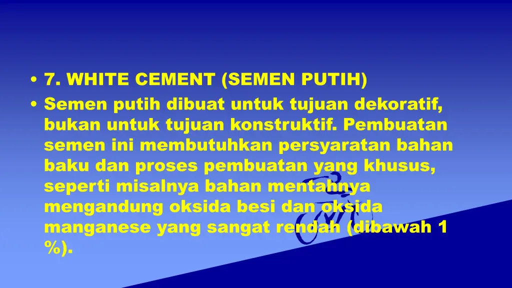 7 white cement semen putih semen putih dibuat