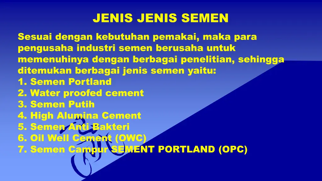 jenis jenis semen