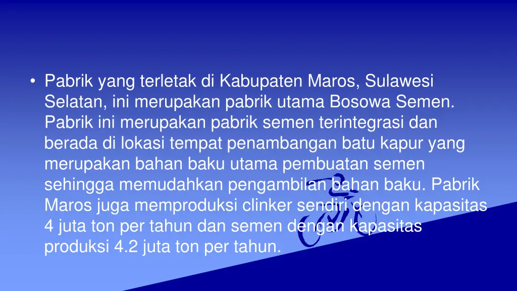 pabrik yang terletak di kabupaten maros sulawesi