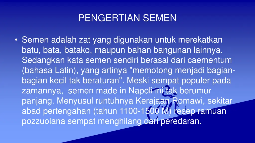 pengertian semen 1