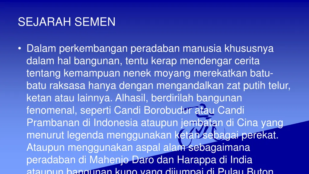 sejarah semen