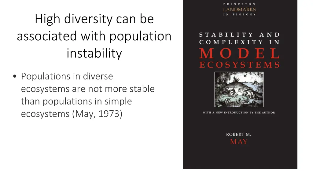 high diversity can be associated with population