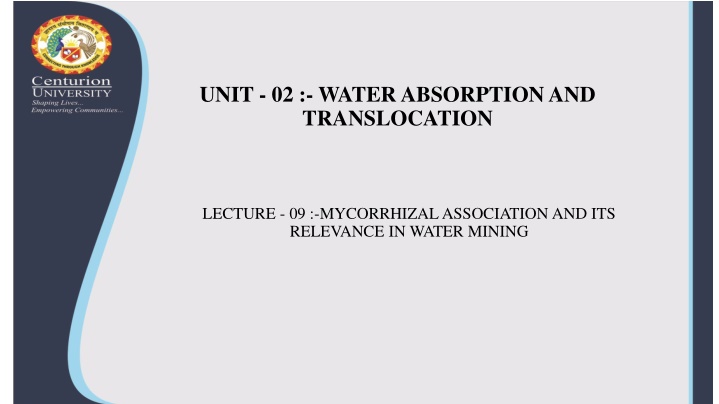 unit 02 water absorption and translocation