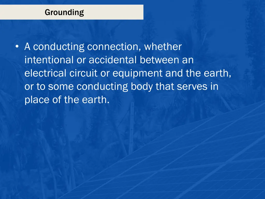 grounding 1