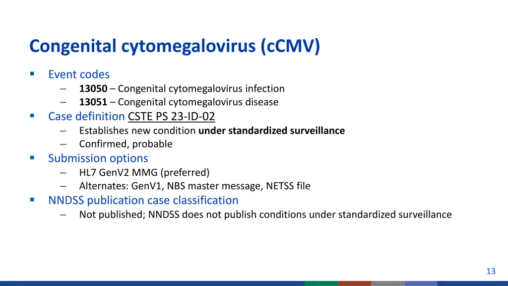 congenital cytomegalovirus ccmv