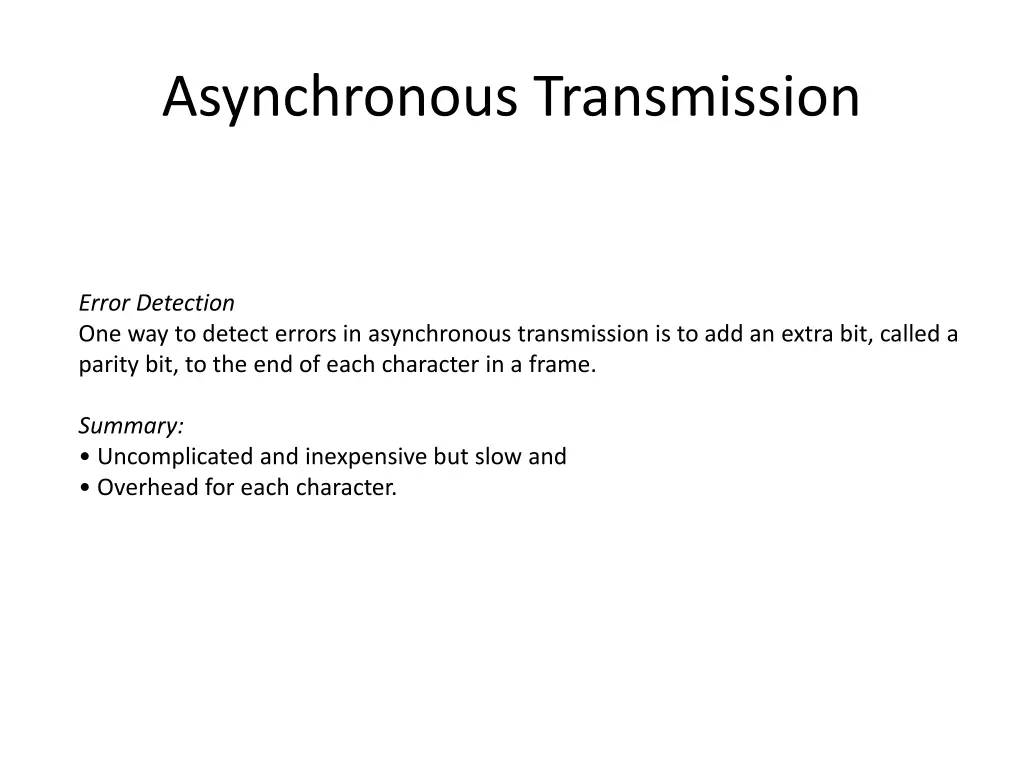 asynchronous transmission 2