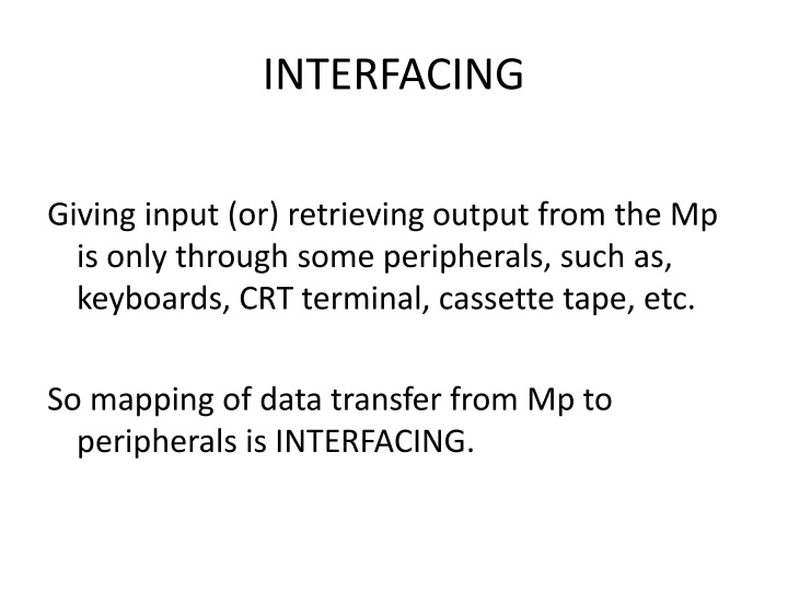 interfacing