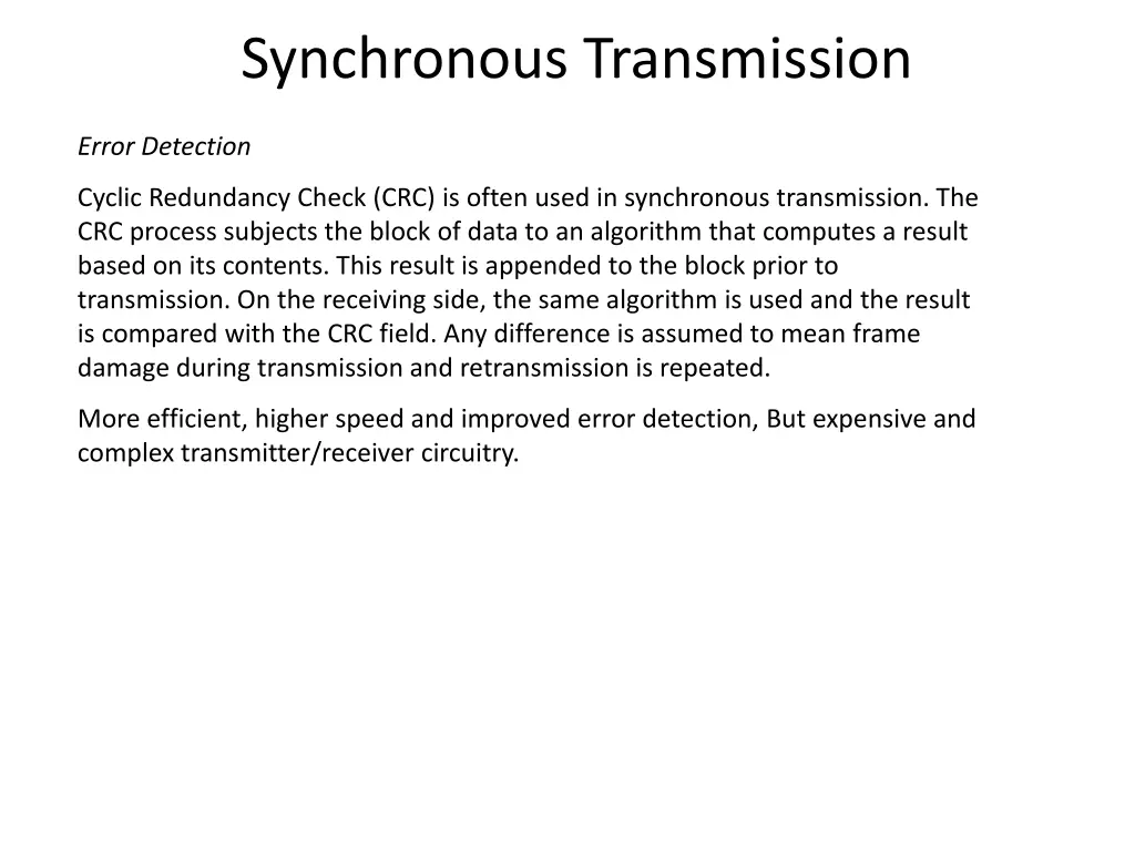 synchronous transmission 1