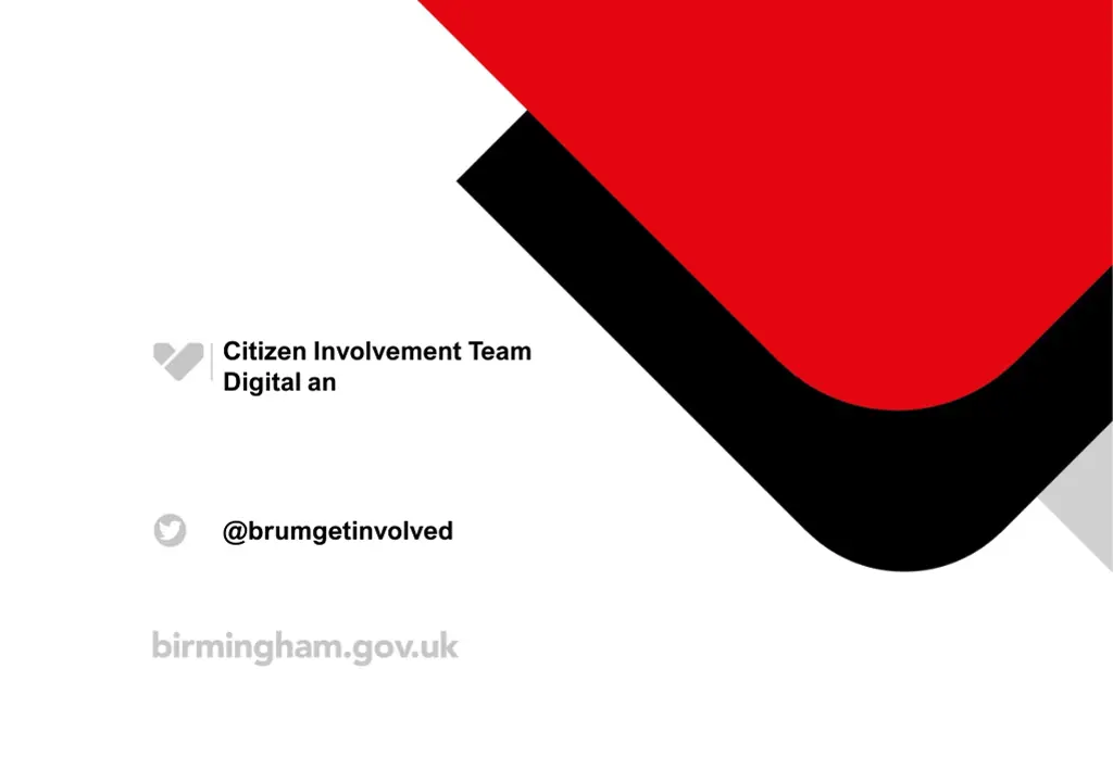 citizen involvement team digital an