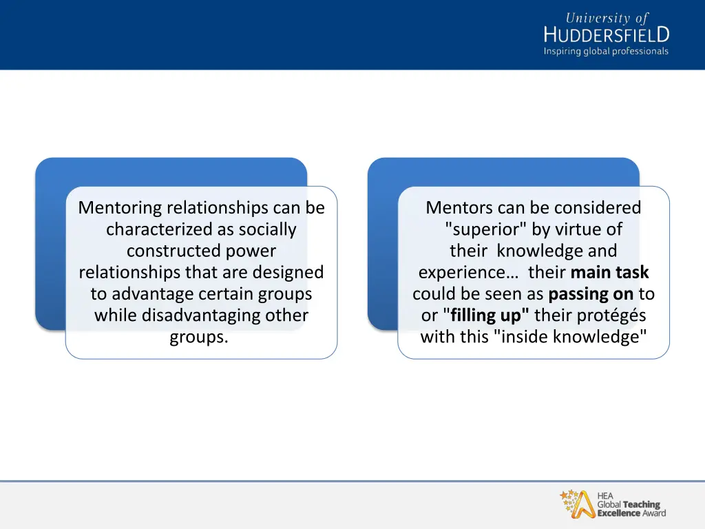 mentoring relationships can be characterized