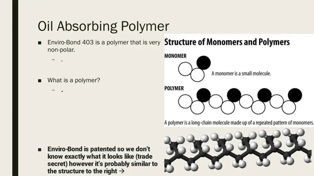 oil absorbing polymer