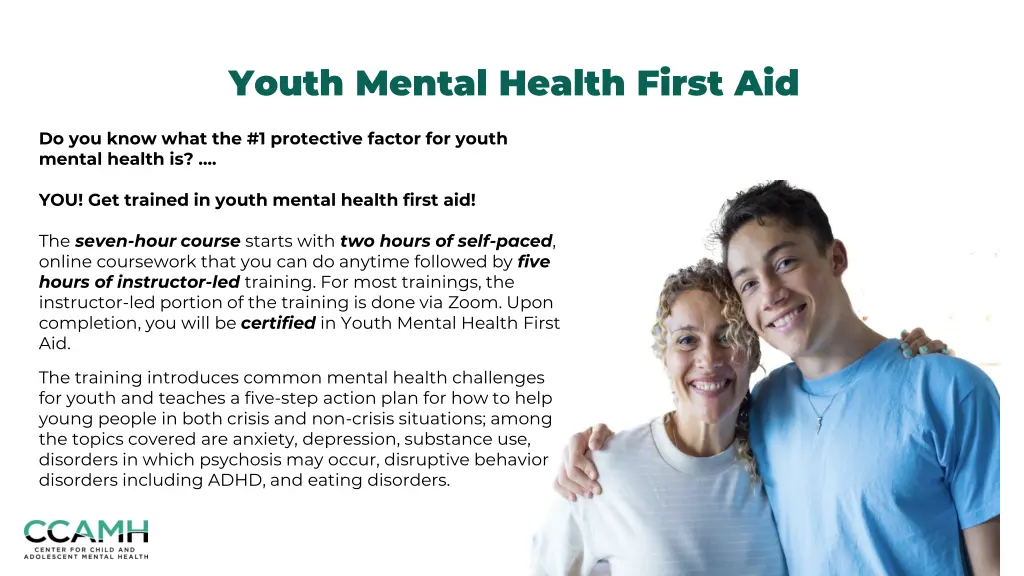 youth mental health first aid