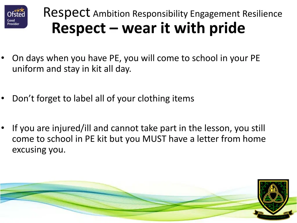 respect ambition responsibility engagement 2