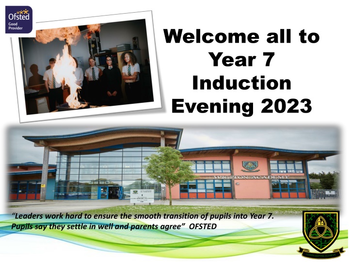 welcome all to year 7 induction evening 2023