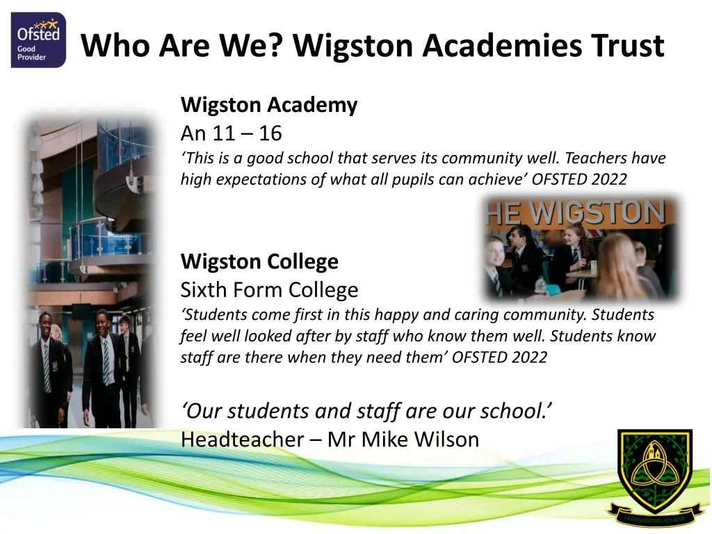 who are we wigston academies trust