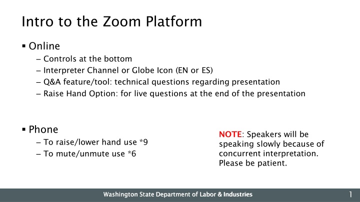 intro to the zoom platform