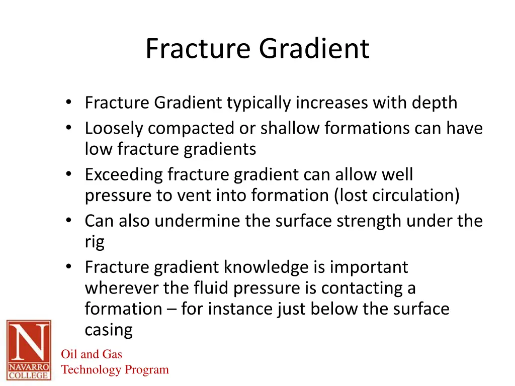 fracture gradient