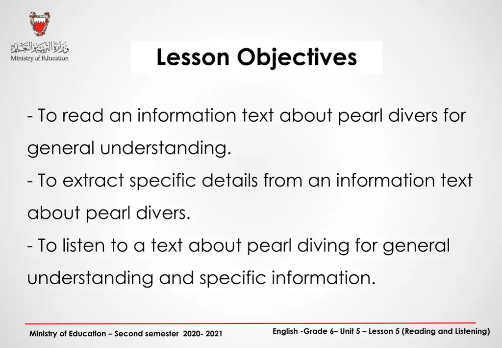 lesson objectives