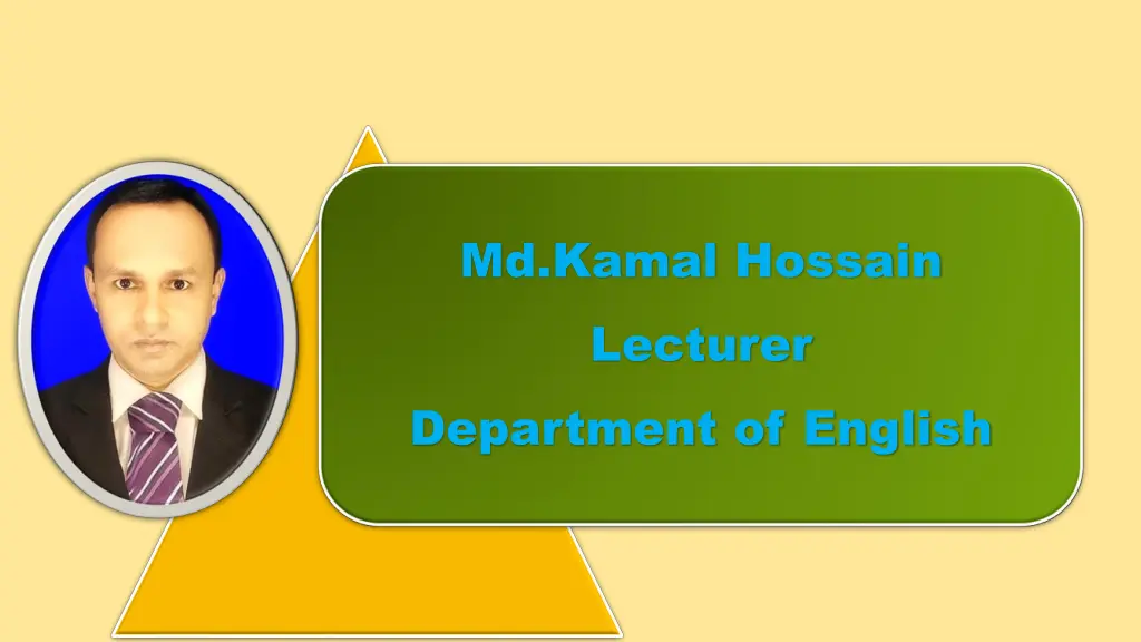 md kamal hossain lecturer department of english