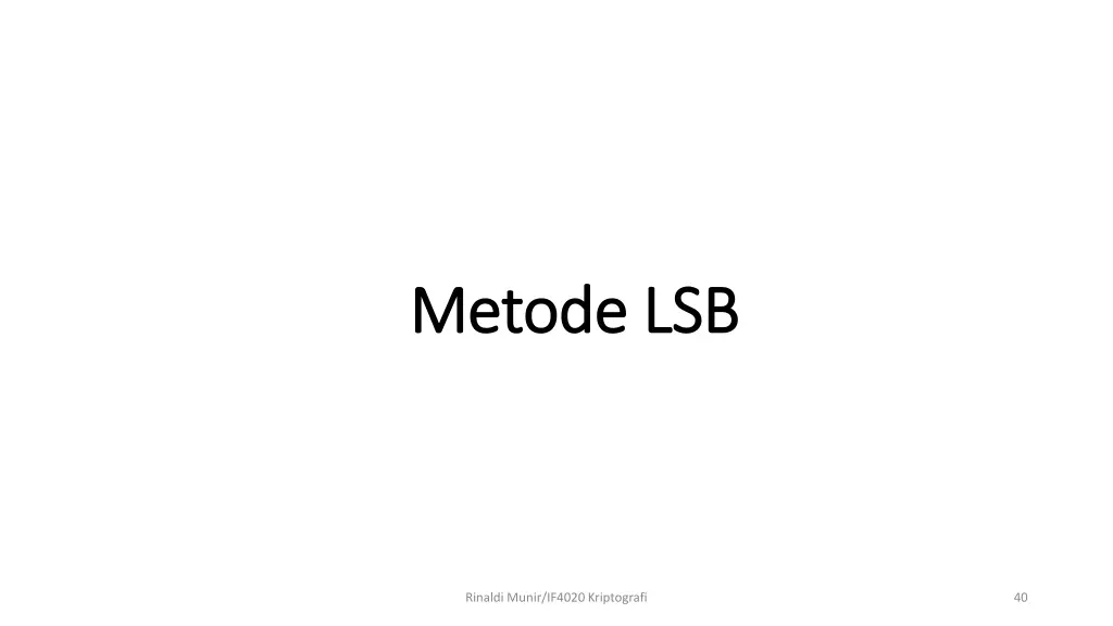 metode metode lsb