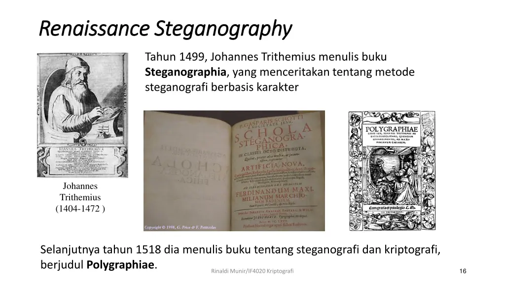 renaissance steganography renaissance